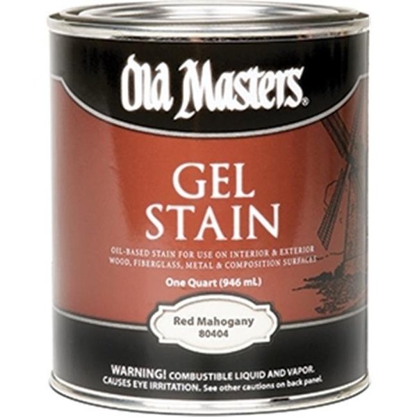 Old Masters OLD MASTERS 80404 Red Mahogany Gel Stain - 1 Quart 86348804043